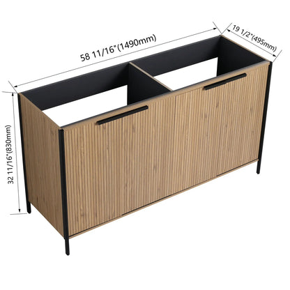 Contemporary Vanity with Adjustable Shelves