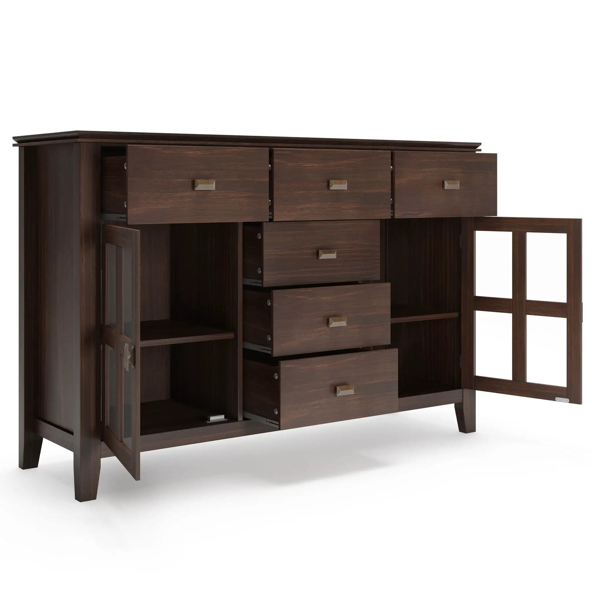 Artisan Handcrafted Sideboard Buffet walnut finish with drawers by Unique Piece Furniture on Tampa Home & Garden Store