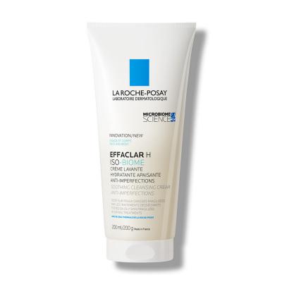 La Roche-Posay Effaclar H ISO-Biome cleansing cream tube, white with blue logo, 200 ml on Tampa Home & Garden Store