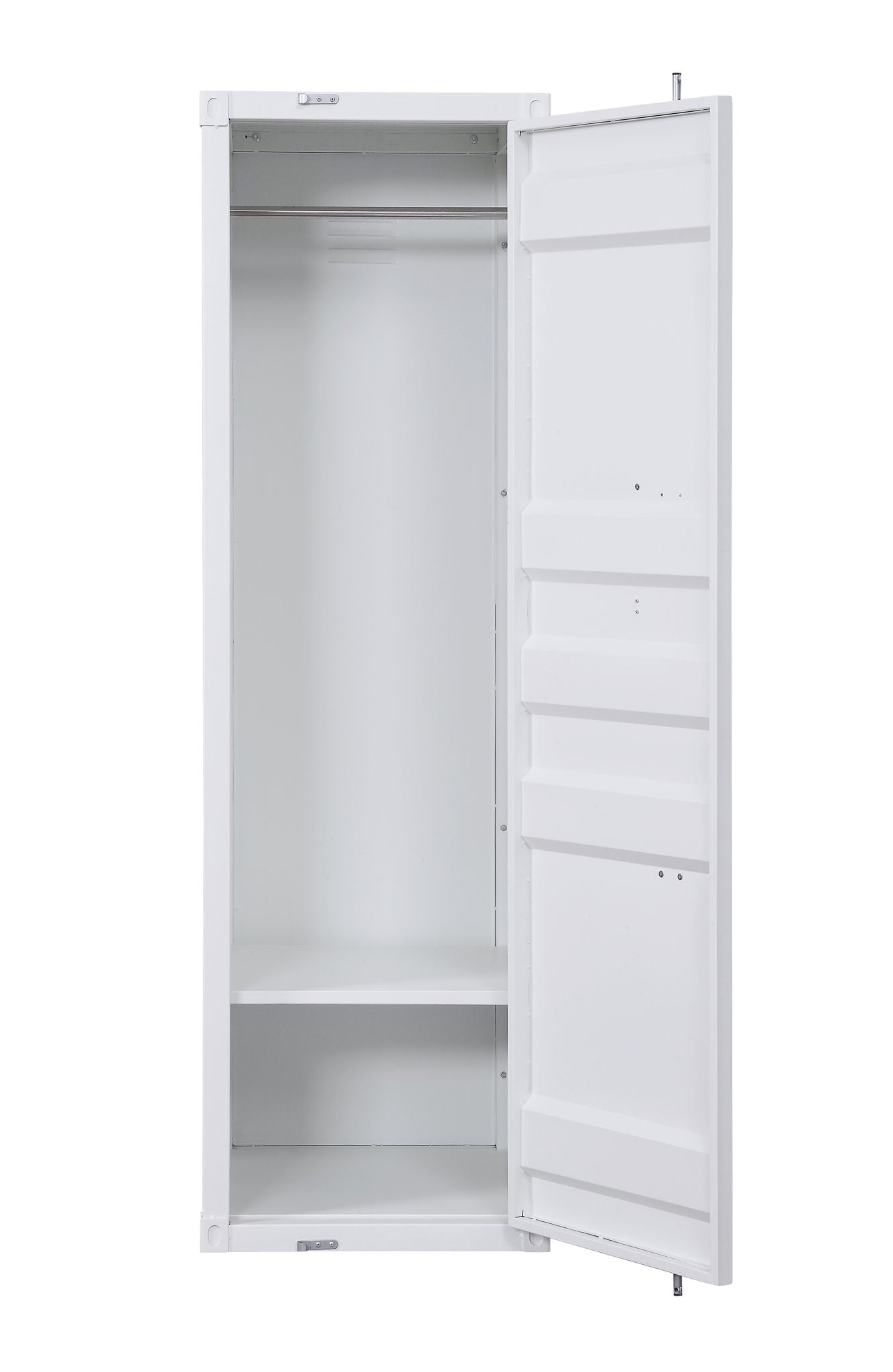 Cargo Wardrobe HouseOfZazla white triple wardrobe with hanging rail on Tampa Home & Garden Store