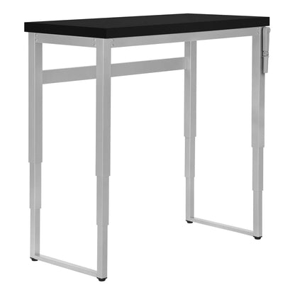 Computer desk standing adjustable laptop with black top and silver frame Unique Piece Furniture on Tampa Home & Garden Store