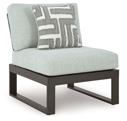 Beachloft Outdoor Aluminum Sectional with Wicker