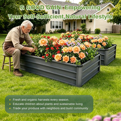 Large Garden Bed for Outdoor Steel Construction