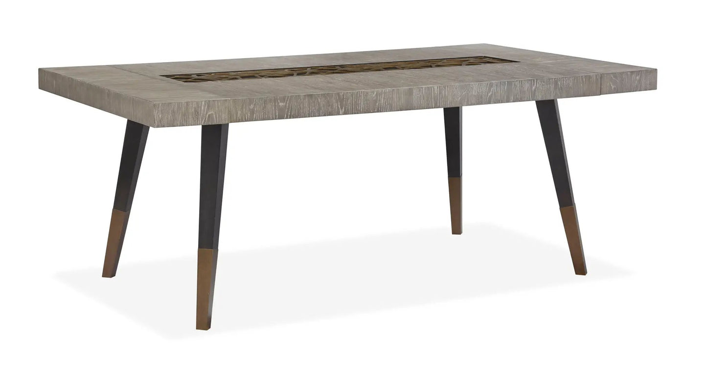 Ryker Rectangular Dining Table with Extensions in Homestead Brown by Unique Piece Furniture on Tampa Home & Garden Store