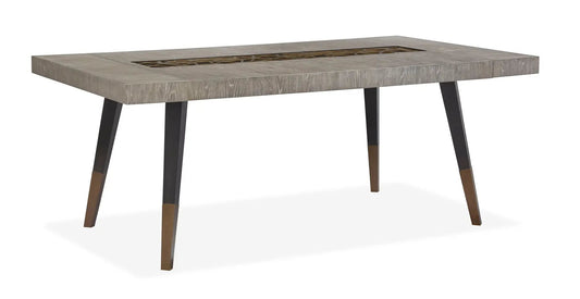 Ryker Rectangular Dining Table with Extensions in Homestead Brown by Unique Piece Furniture on Tampa Home & Garden Store