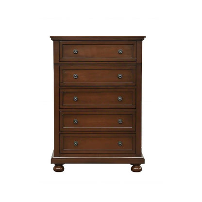 Meade Chest with Wood Feet and Dovetail Drawers