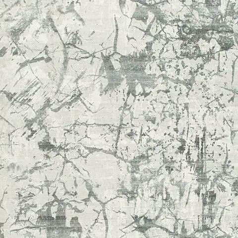 Tobinbury Washable Faux Fur Rug Gray Abstract