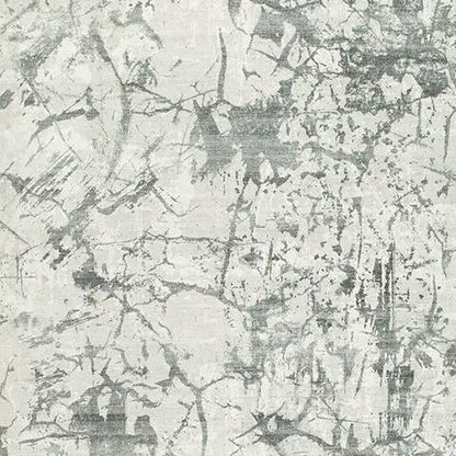Tobinbury Washable Faux Fur Rug Gray Abstract