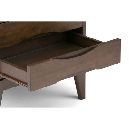 Harper Handcrafted End Table, dark wood finish with drawer by Unique Piece Furniture on Tampa Home & Garden Store