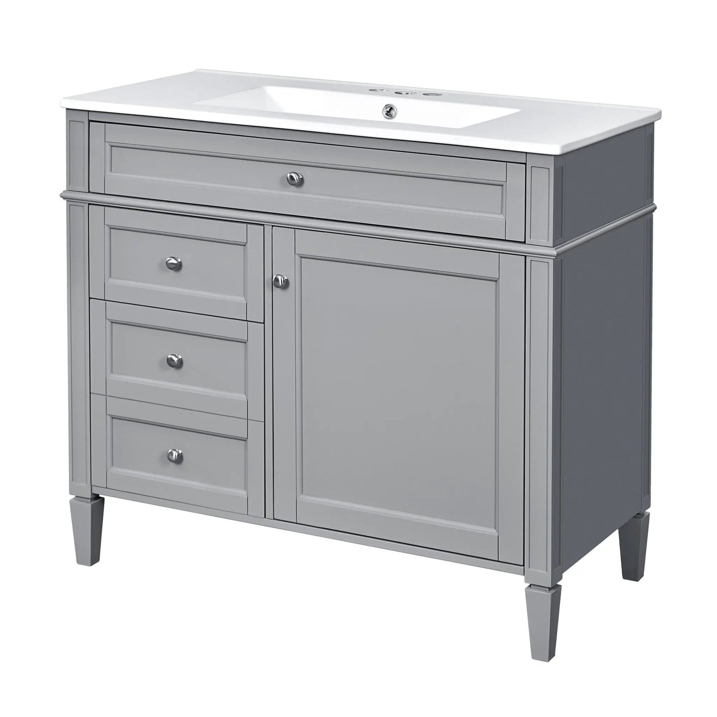 Bathroom Vanity With Top Sink and 2 Drawers