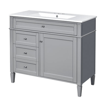 Bathroom Vanity With Top Sink and 2 Drawers