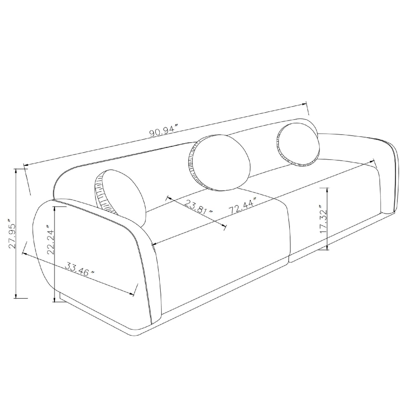 Modern Seater Sofa For Compact Living And Style