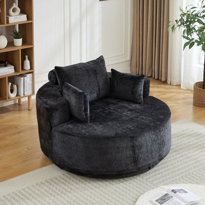 Modern Single Sofa and Swivel Sleeper Chair