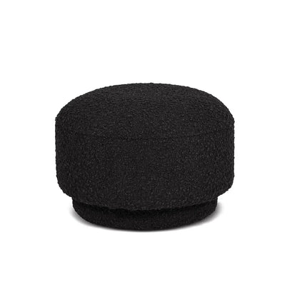 Fuji mushroom footstool ottoman, black boucle upholstery, Unique Piece Furniture on Tampa Home & Garden Store