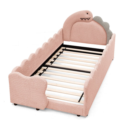 Toddler Dinosaur Bed and Safety Guardrail