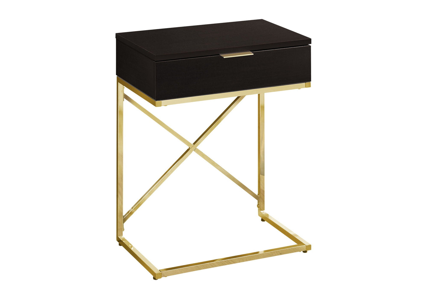 Accent Side Table With Storage Drawer Large Top