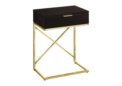 Accent Side Table With Storage Drawer Large Top