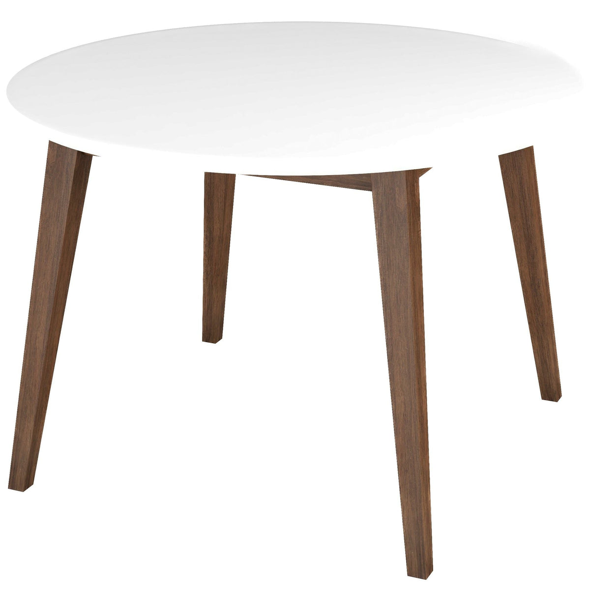 White round dining table with solid wood legs on Tampa Home & Garden Store