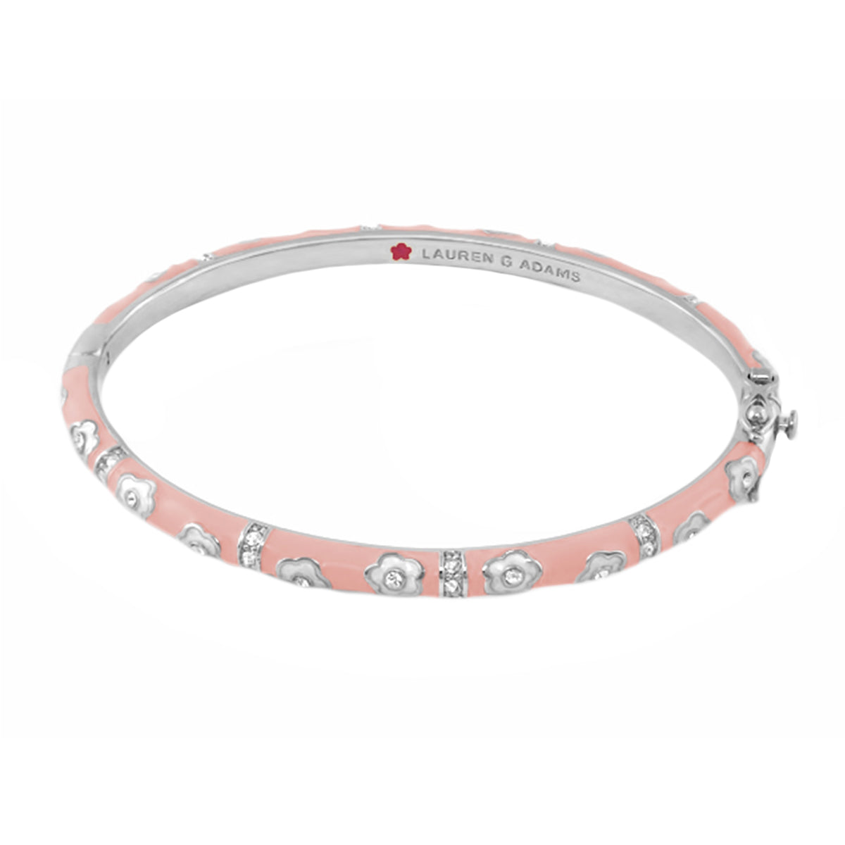 Daisy Love stackable bangle in enamel with daisy charms and crystals by Lauren G Adams on Tampa Home & Garden Store