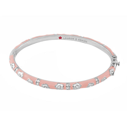 Daisy Love stackable bangle in enamel with daisy charms and crystals by Lauren G Adams on Tampa Home & Garden Store