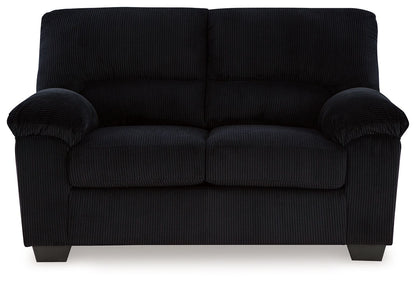 SimpleJoy Corduroy Living Room Sofa and Loveseat