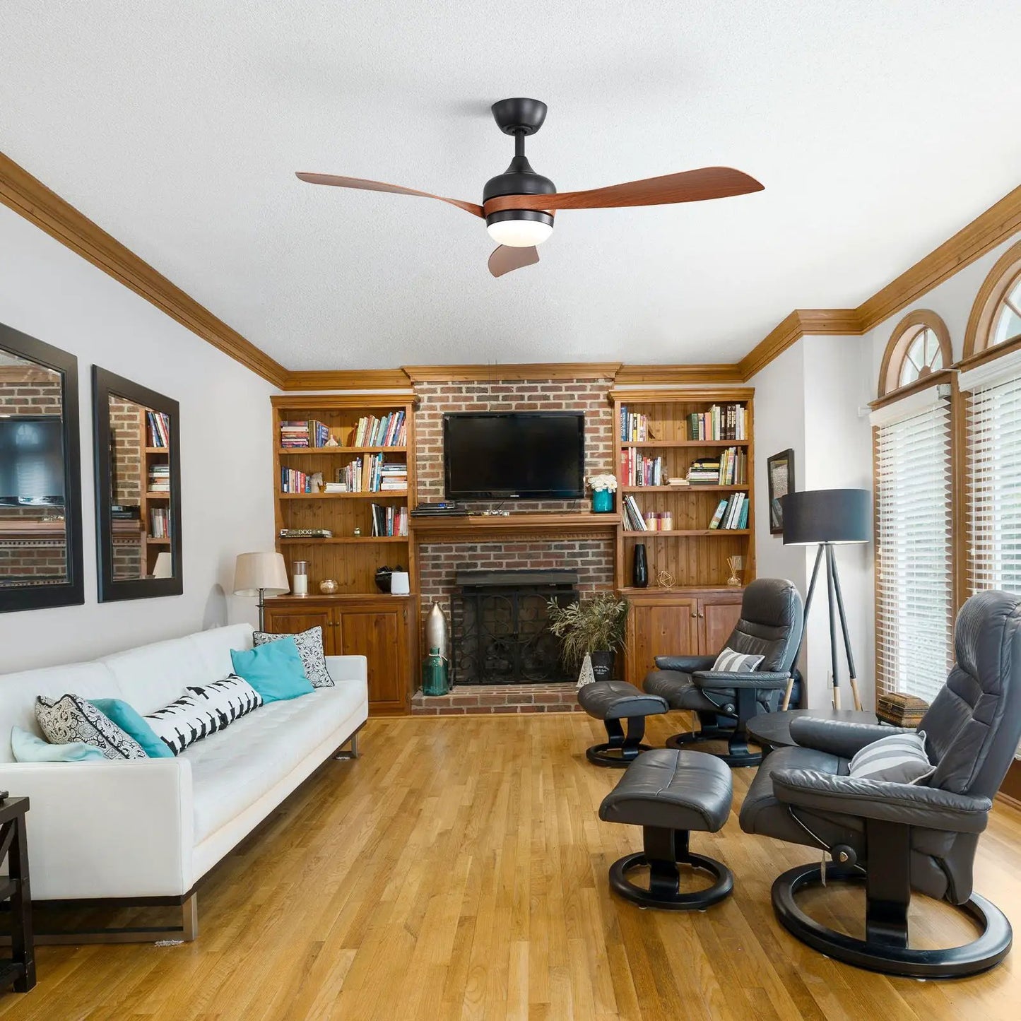 Ceiling Fan with 3 Blades and Remote Control