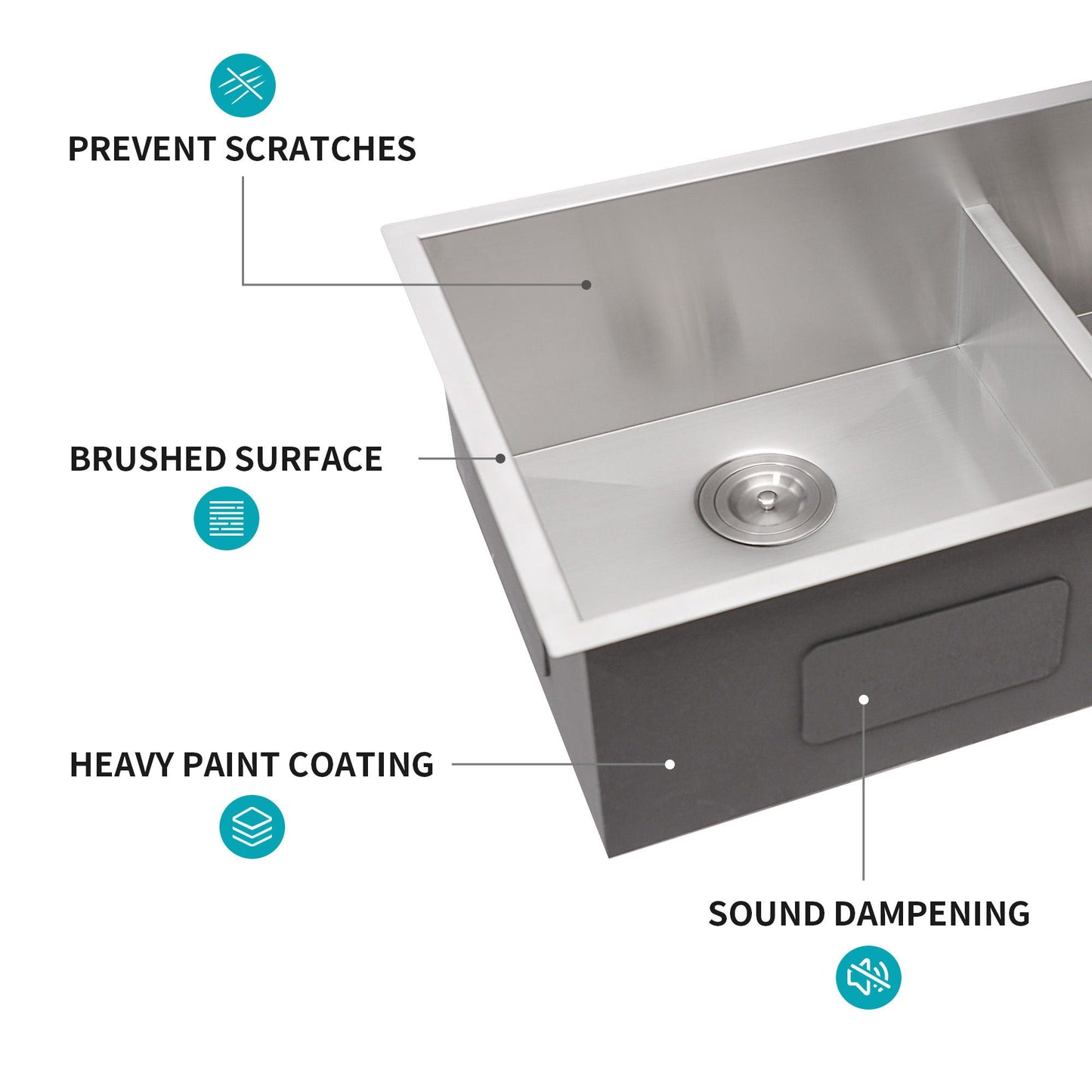 Modern Double Bowl Undermount Sink And Steel