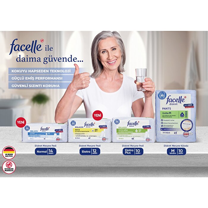 Facelle Discrete Bladder Pad Extra Plus 10 pcs five-pack Beauty Care Bag on Tampa Home & Garden Store