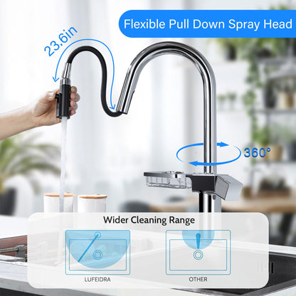 Cincosky High Arc Pull Down Kitchen Faucet