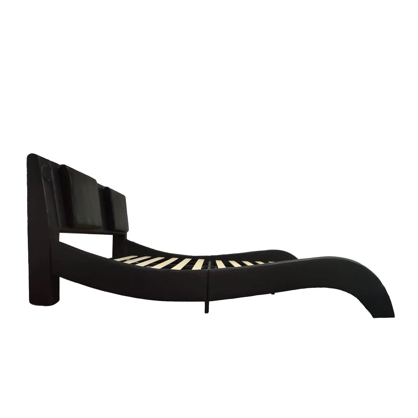 Platform Bed Frame With LED Lighting and Massage