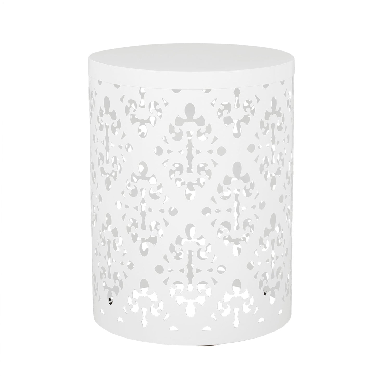 Modern Metal Outdoor End Table For The Patio
