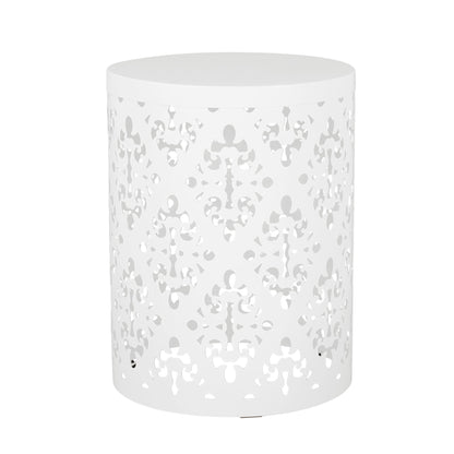 Modern Metal Outdoor End Table For The Patio
