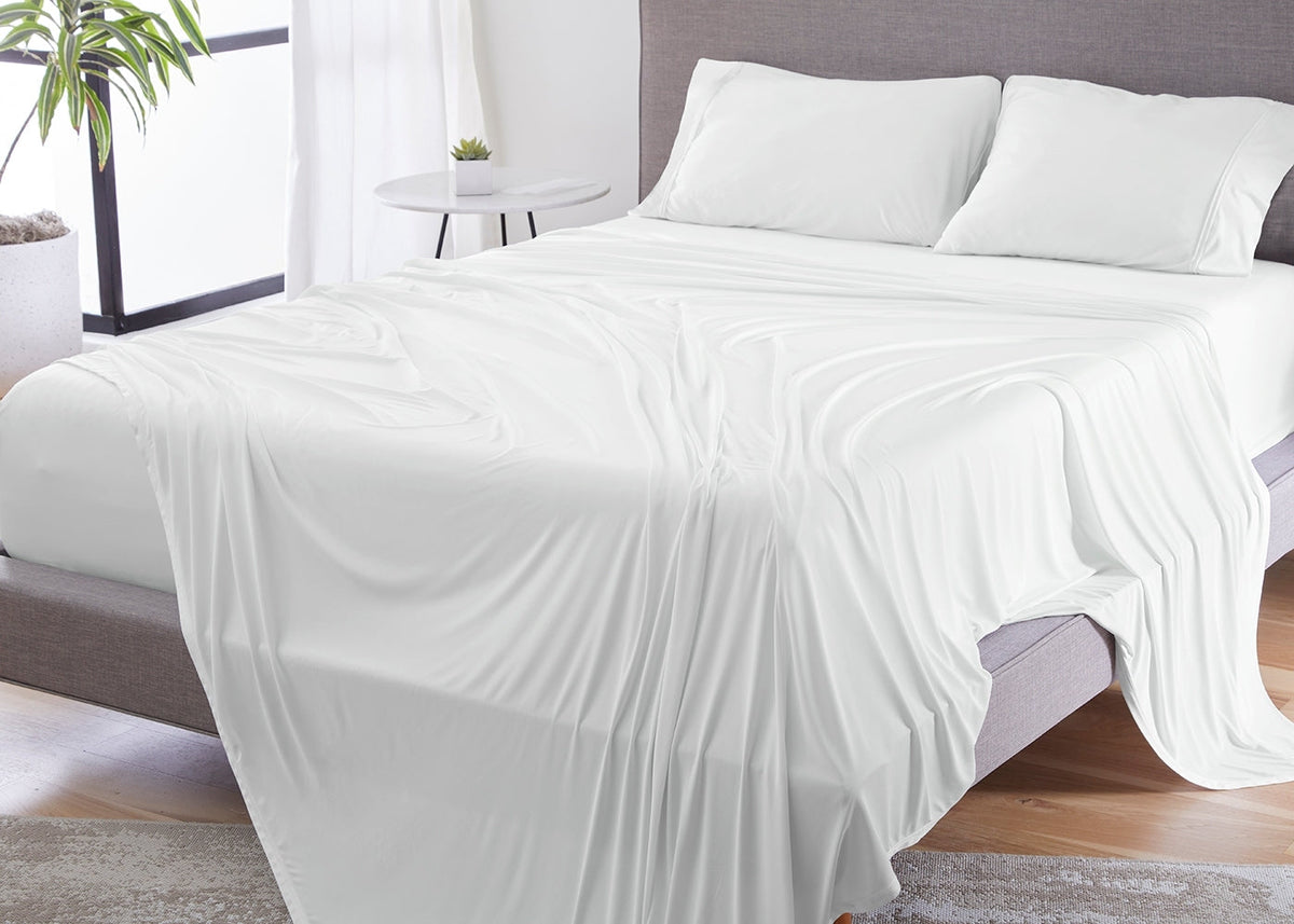 BedGear Dri Tec King Pillowcase Set and White