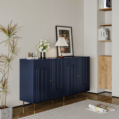 Modern Lacquered Four Door Sideboard for Home
