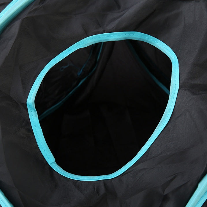 Pet cat toy collapsible tunnel S-type four-channel tent with turquoise trim on Tampa Home & Garden Store