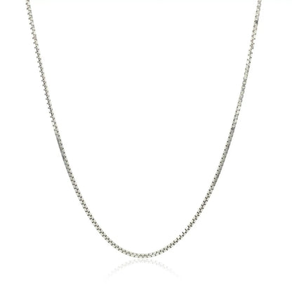 Necklace 14k white gold octagonal box chain, 1.00 mm, by Bids.com on Tampa Home & Garden Store