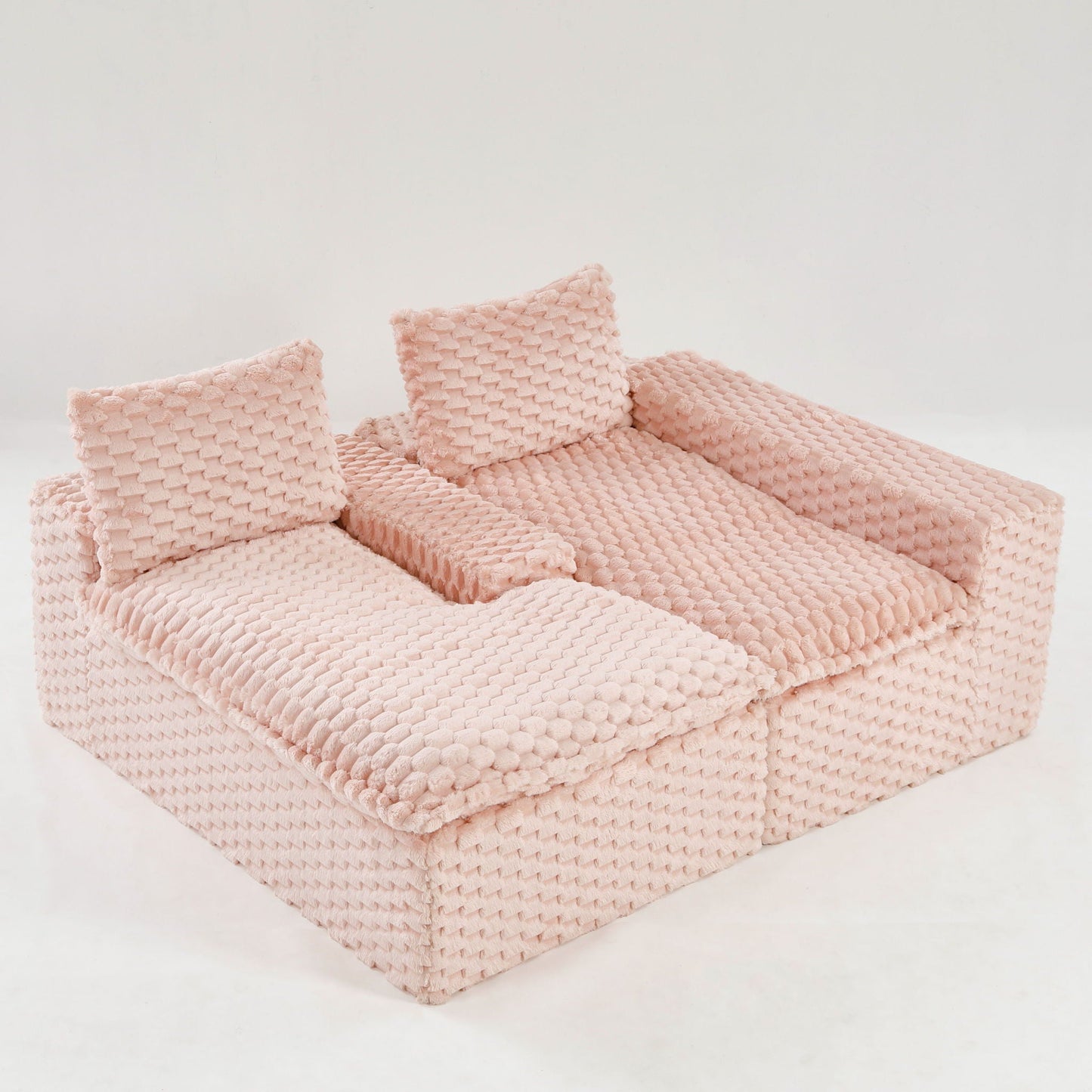 Modular Convertible Sofa and Twin Chaise Lounge
