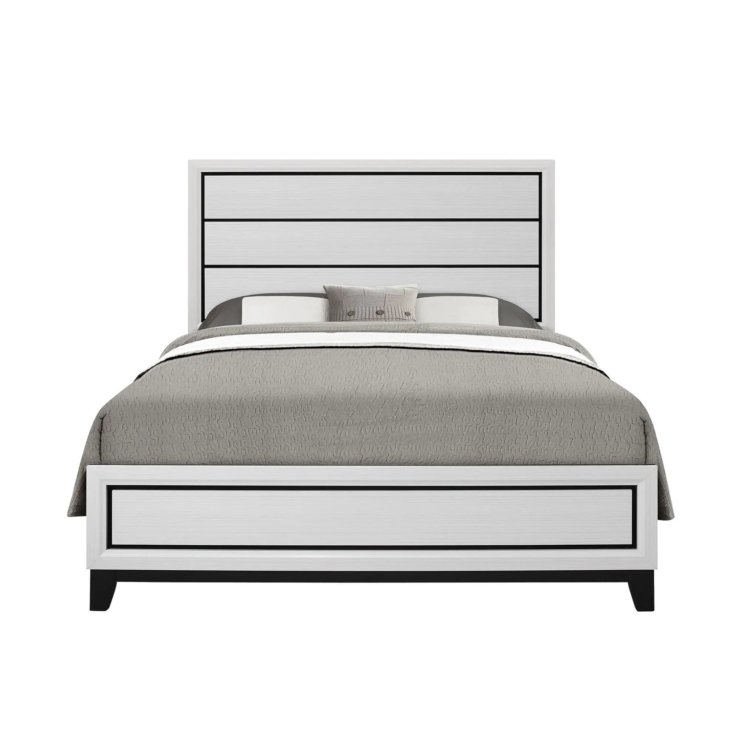 Mirage Bed With Contemporary Panel Headboard