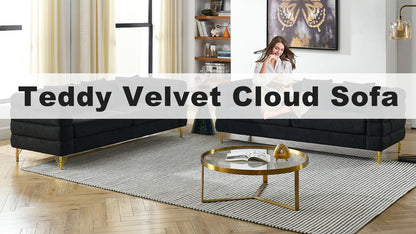 Plush Cloud-Shaped Sofa Set