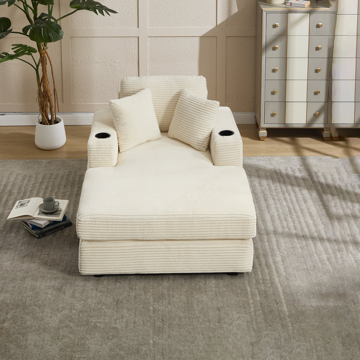 Quality Corduroy Chaise and a Relaxing Home Sofa