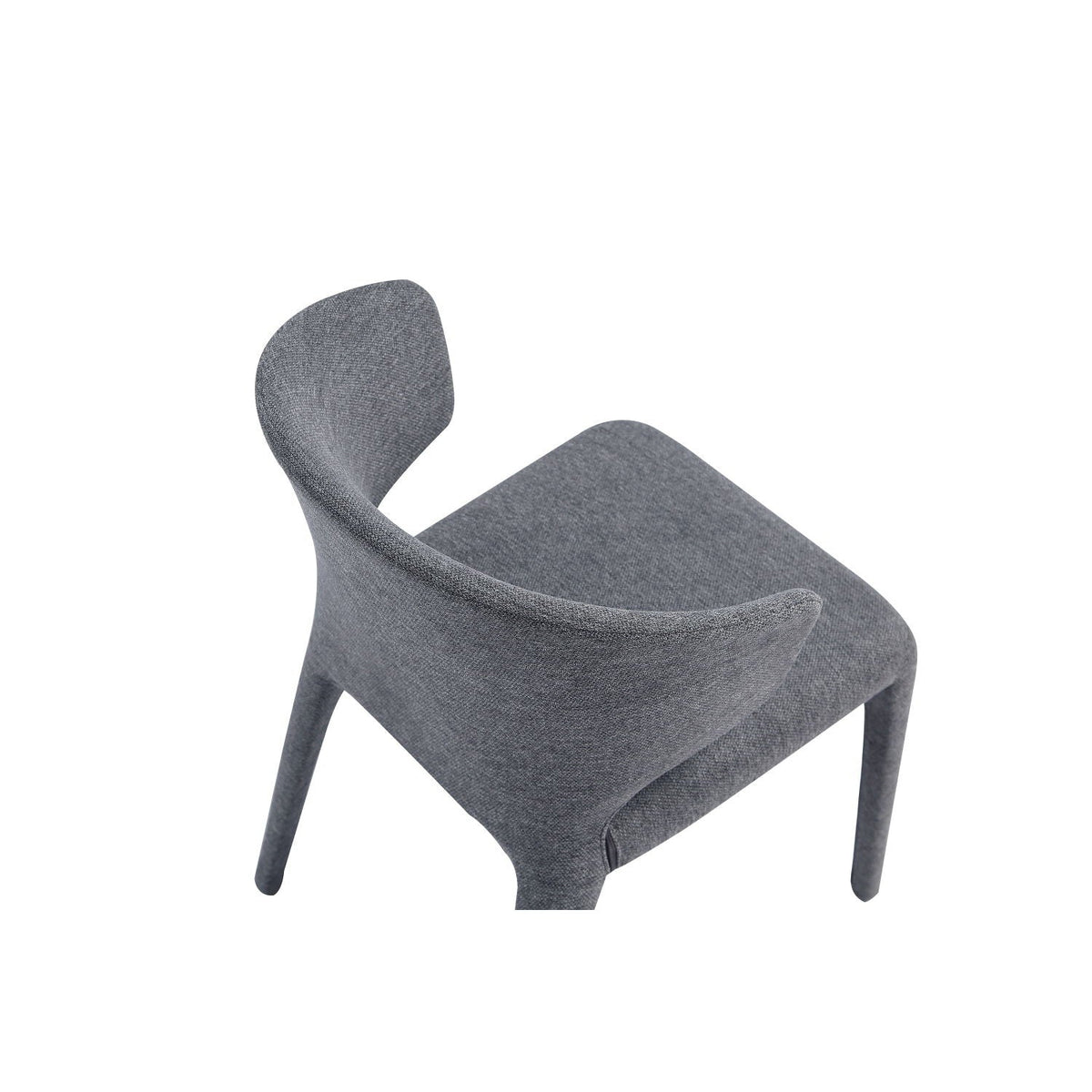 Conrad Dining Chair set of 2 gray fabric upholstery with metal frame on Tampa Home & Garden Store