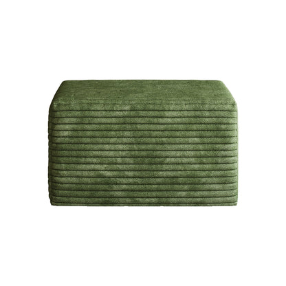 Green sofa ottoman in plush corduroy fabric by HouseOfZazla on Tampa Home & Garden Store