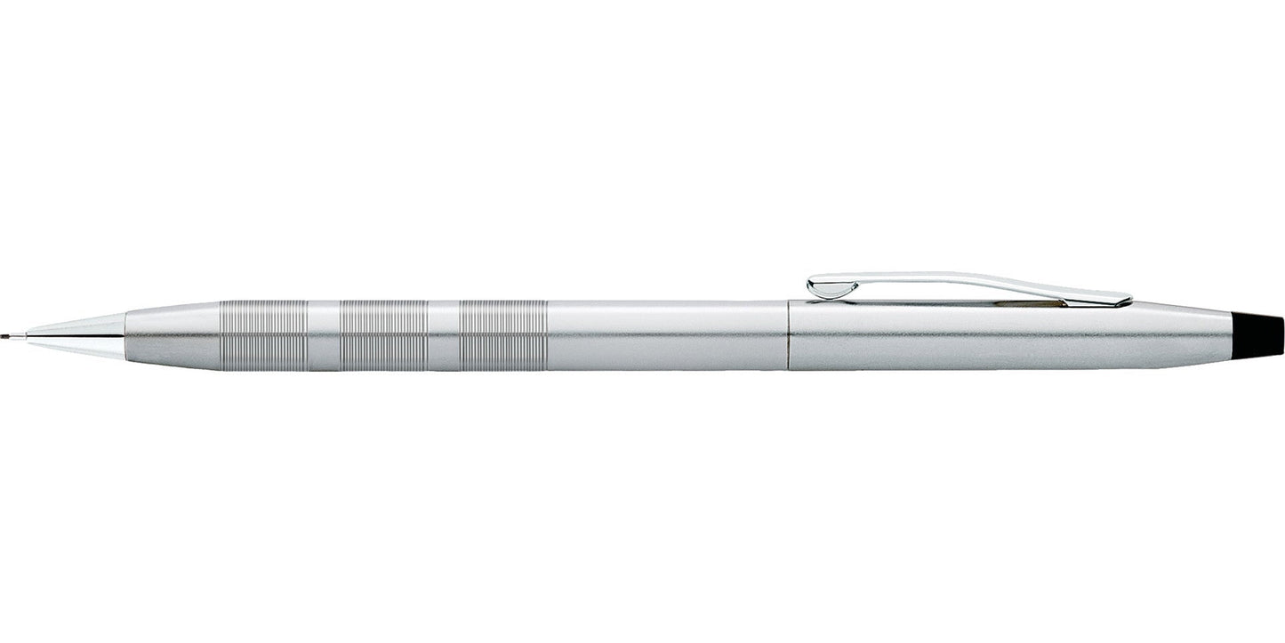 A.T. Cross Classic Century Satin Chrome 0.7mm mechanical pencil with knurled grip and clip on Tampa Home & Garden Store