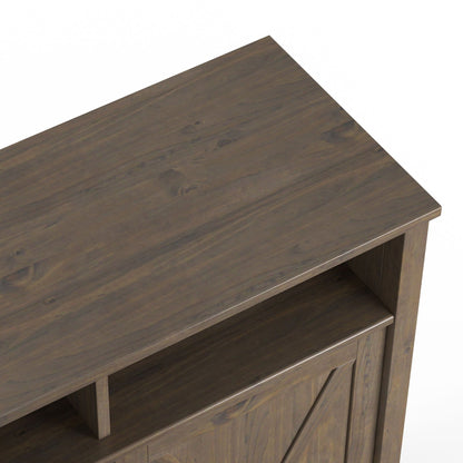 Ela Medium Storage Cabinet smoky brown wood finish, accent cabinet on Tampa Home & Garden Store
