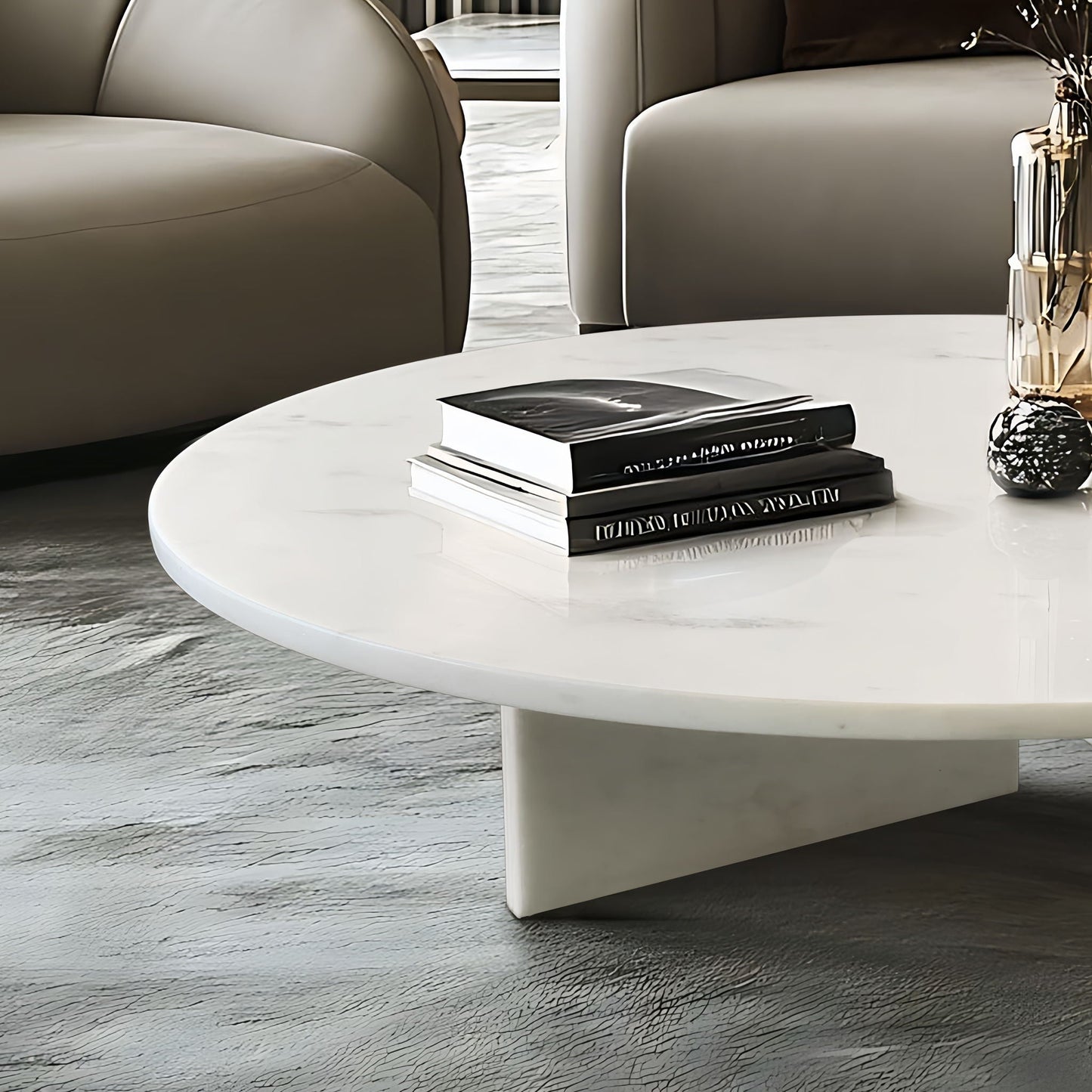 Luxury Marble Coffee Table With Unique Veining