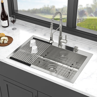 Durable and Quiet Drop in Stainless Steel Sink
