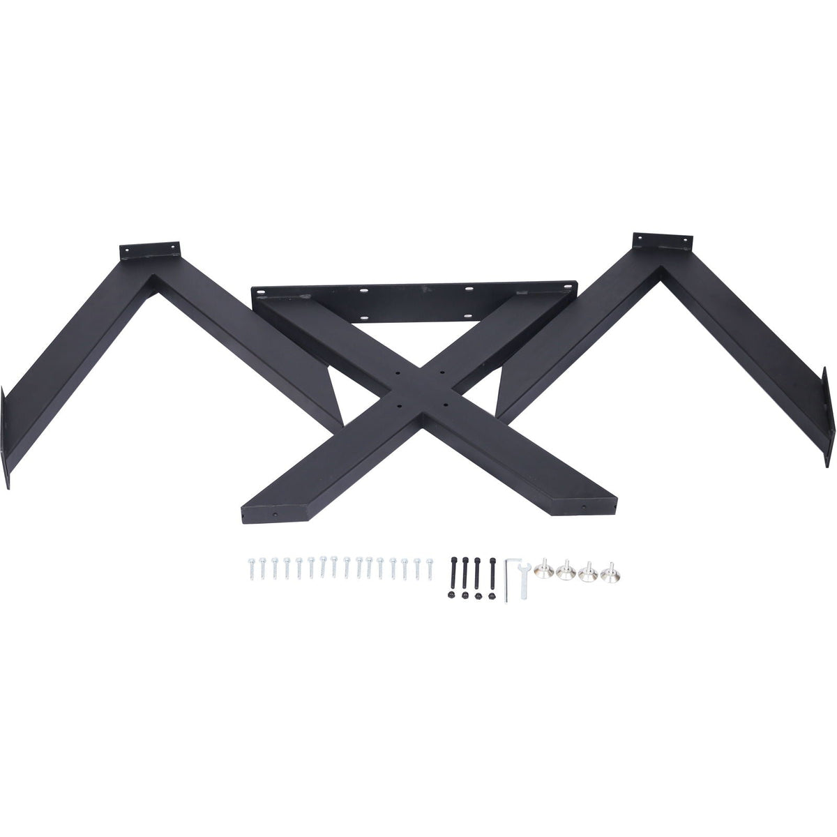 Black steel table base with spider legs, includes mounting plate and hardware, HouseOfZazla on Tampa Home & Garden Store