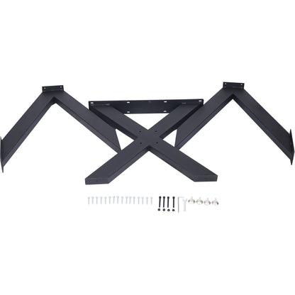 Black steel table base with spider legs, includes mounting plate and hardware, HouseOfZazla on Tampa Home & Garden Store