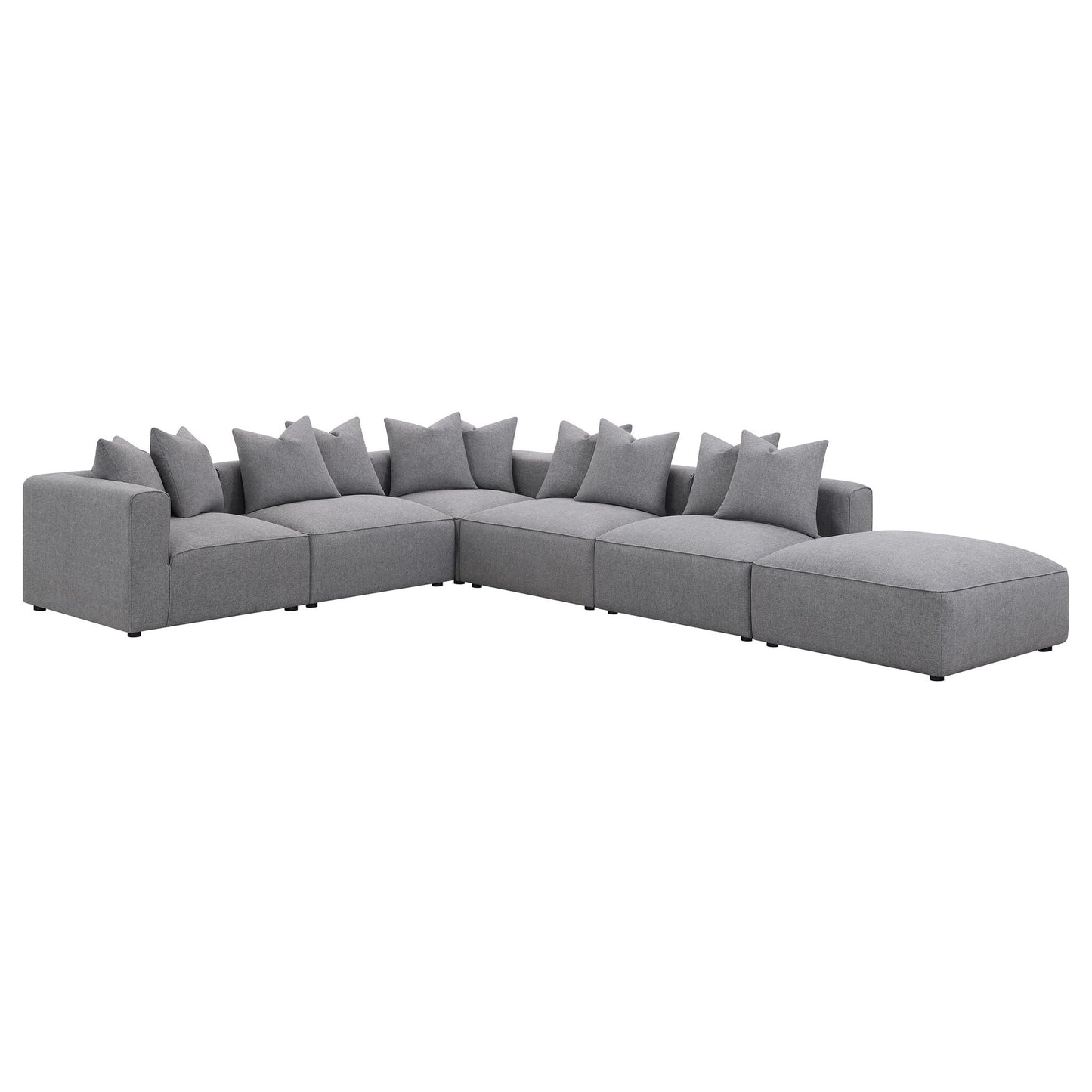 Amherst modular sectional with cushions in gray, 2-piece living room set, HouseOfZazla on Tampa Home & Garden Store