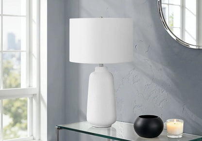Table lamp ceramic cream with white shade by Unique Piece Furniture, modern design on Tampa Home & Garden Store